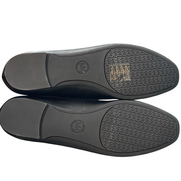Michael Kors Nori Leather Ballet Flat Black Size 8 - Picture 5 of 8